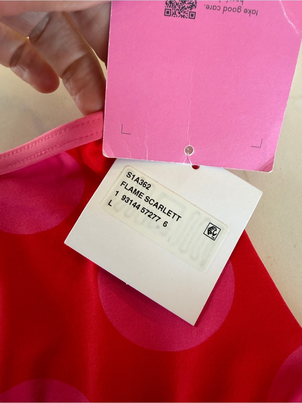 NWT kate spade flame Scarlett playful High Waist Polka Dot Bikini Bottom / LG - Picture 5 of 6